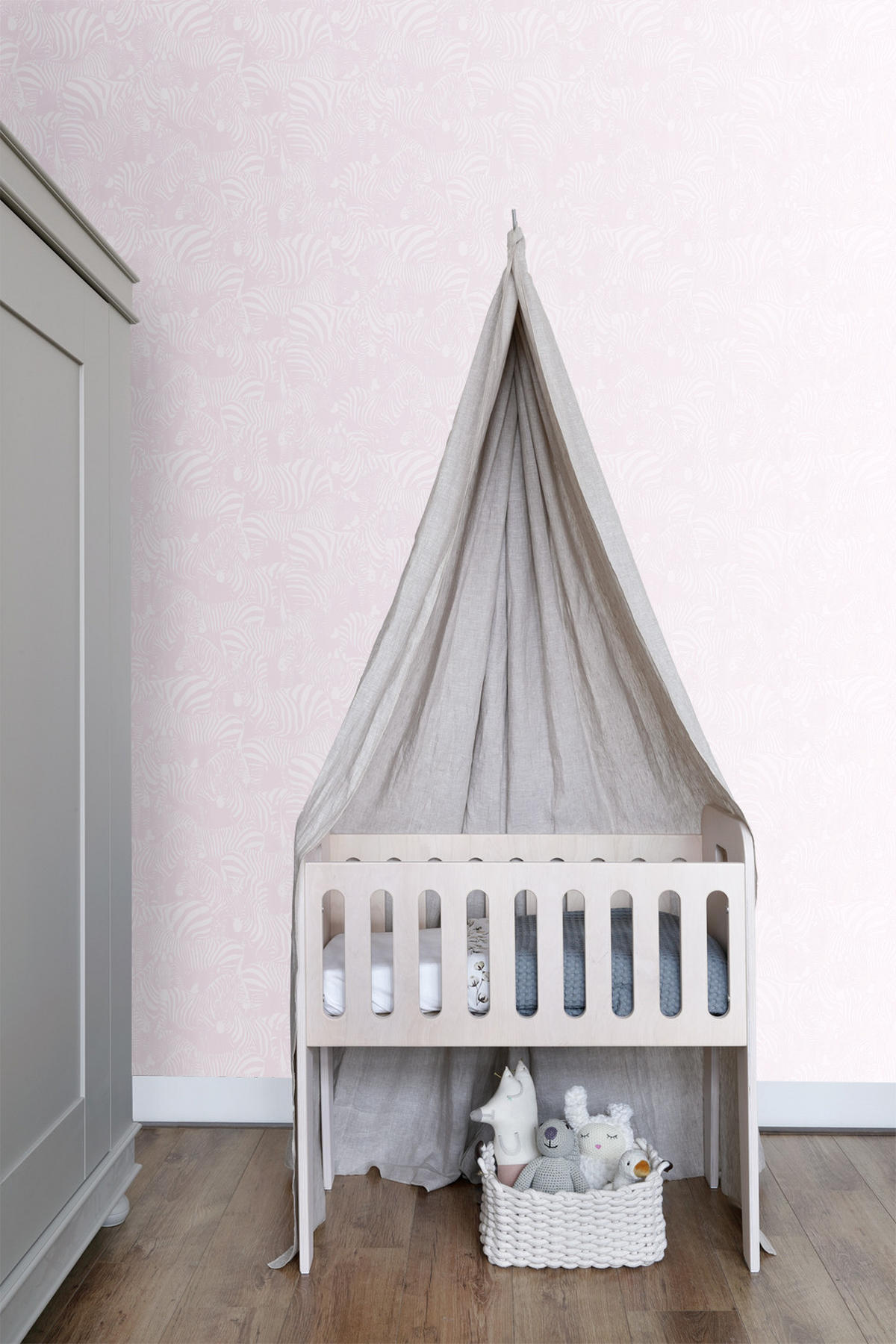 TAPETE Zebras 53 cm x 10.05 m - Pink, Papier (53/1000cm) - Origin Wallcoverings