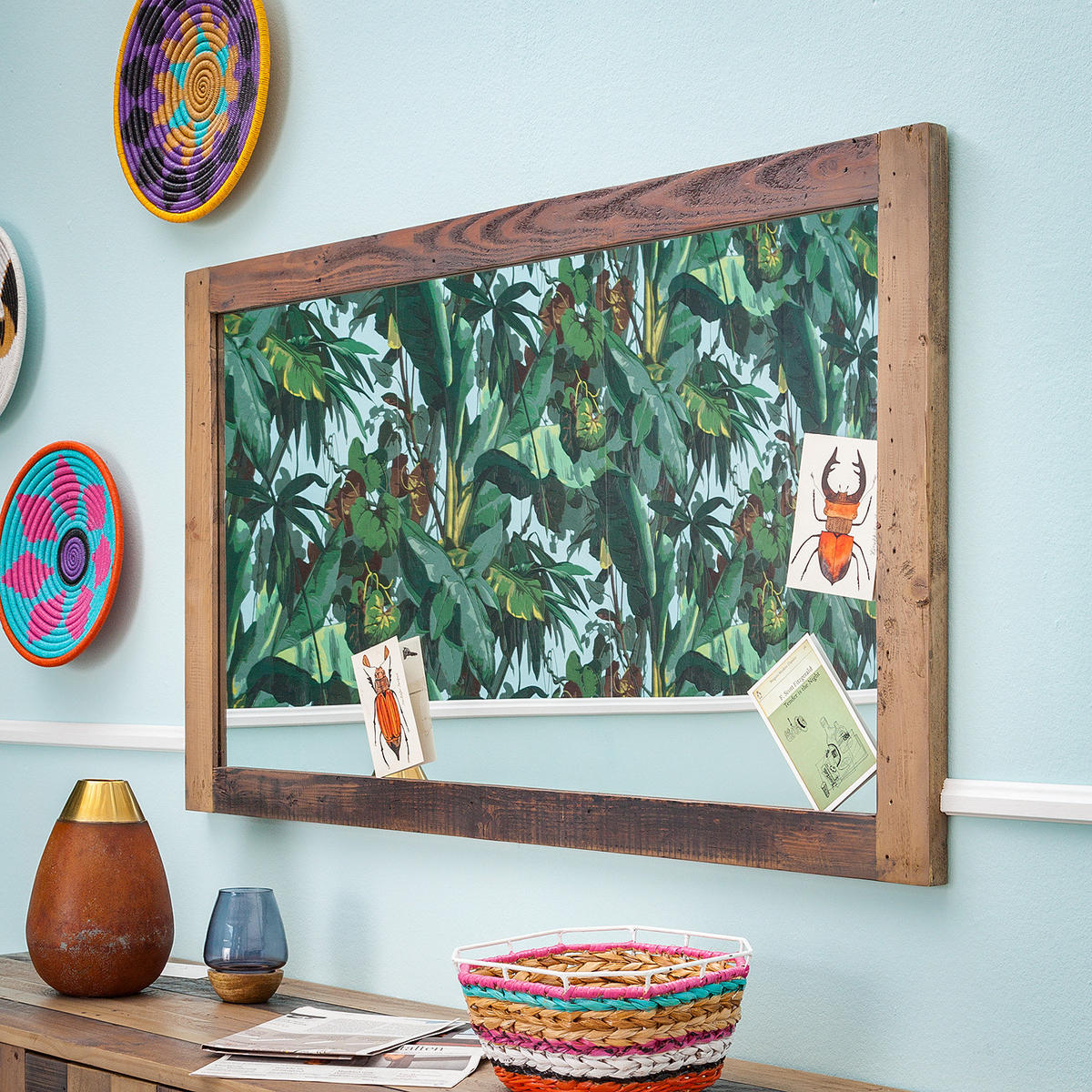 SPIEGEL rechteckig - Pinie massiv - Braun, Glas (120/70/3cm) - home24