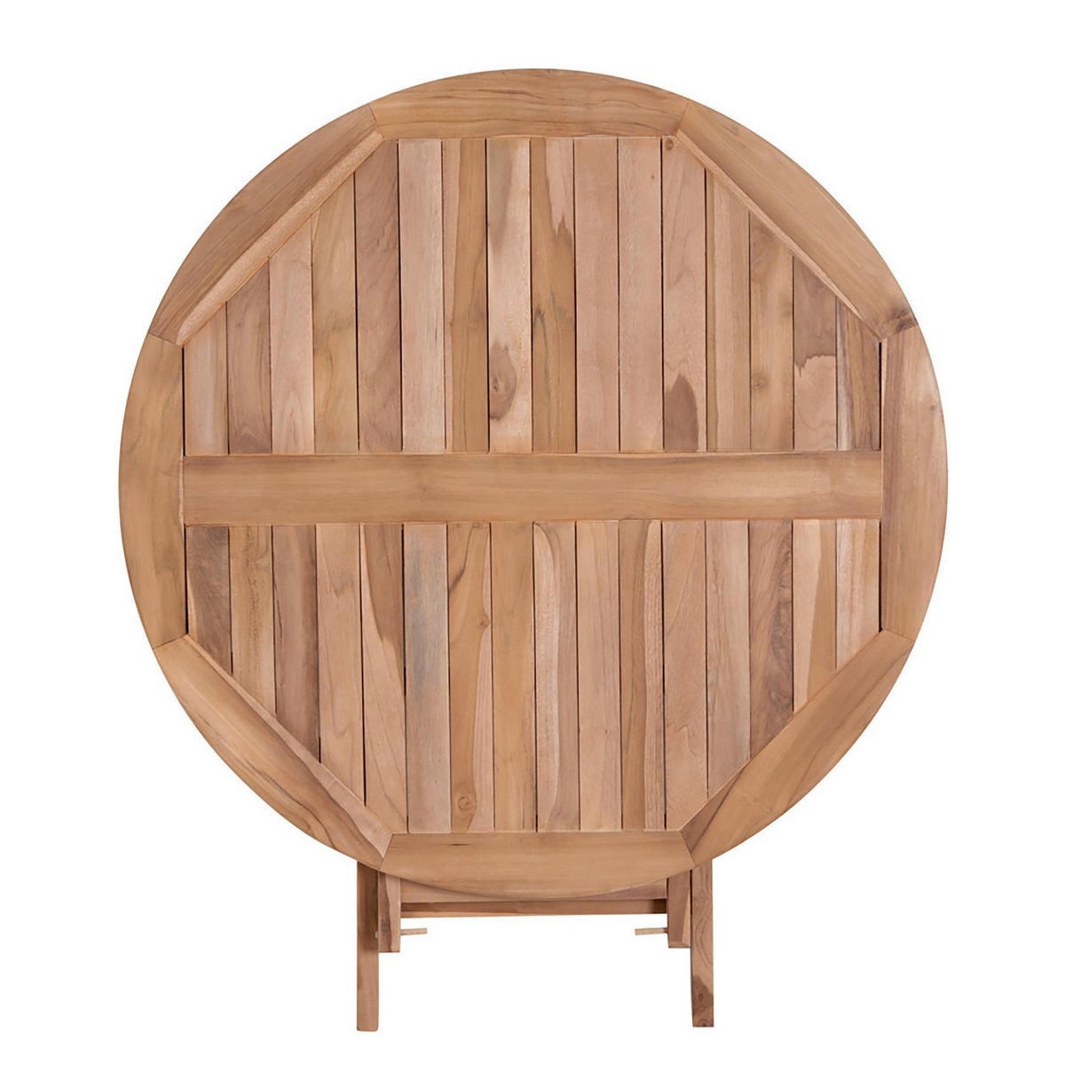 GARTENKLAPPTISCH - Teakholz - Braun - Braun, Holz (100/100/75cm) - home24