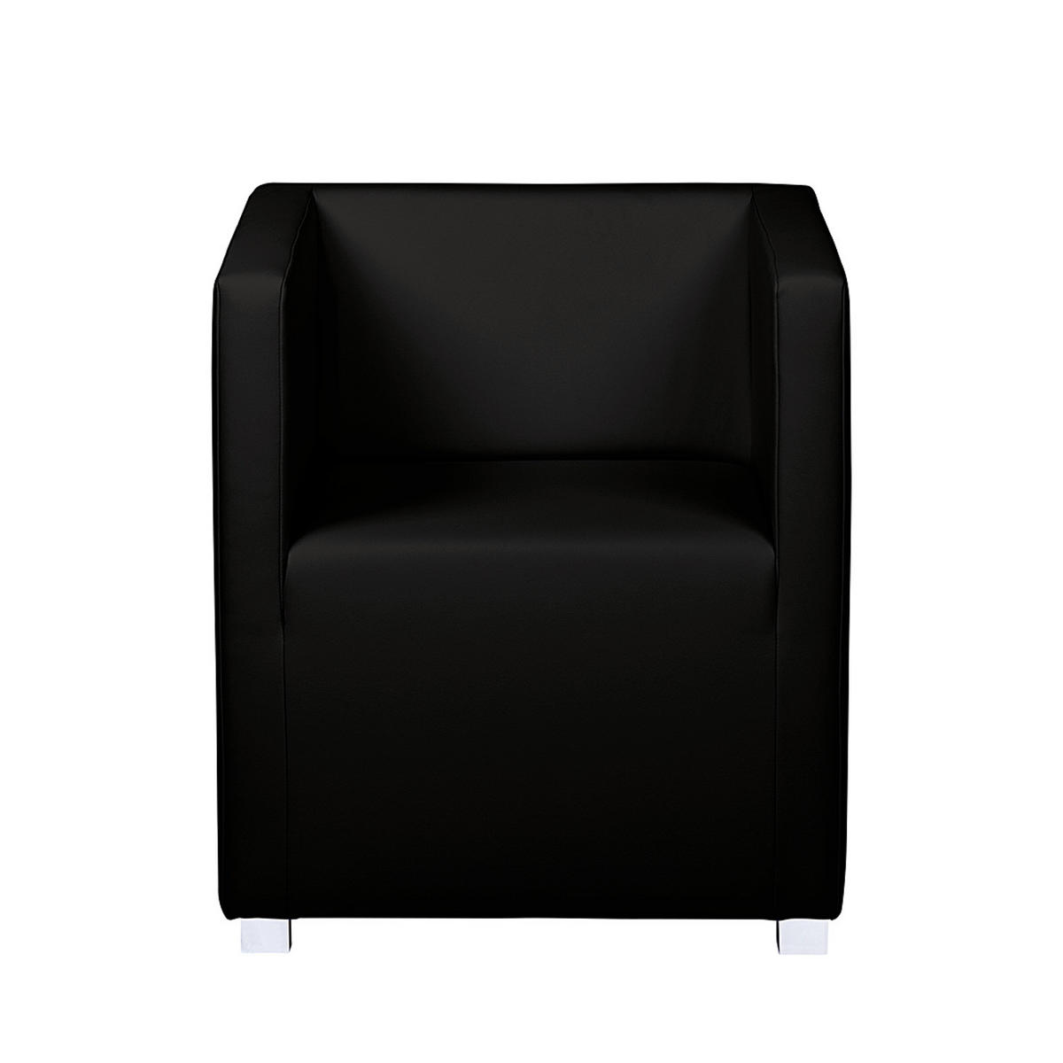 COCKTAILSESSEL - Schwarz, Kunststoff/Textil (63/71/64cm) - home24