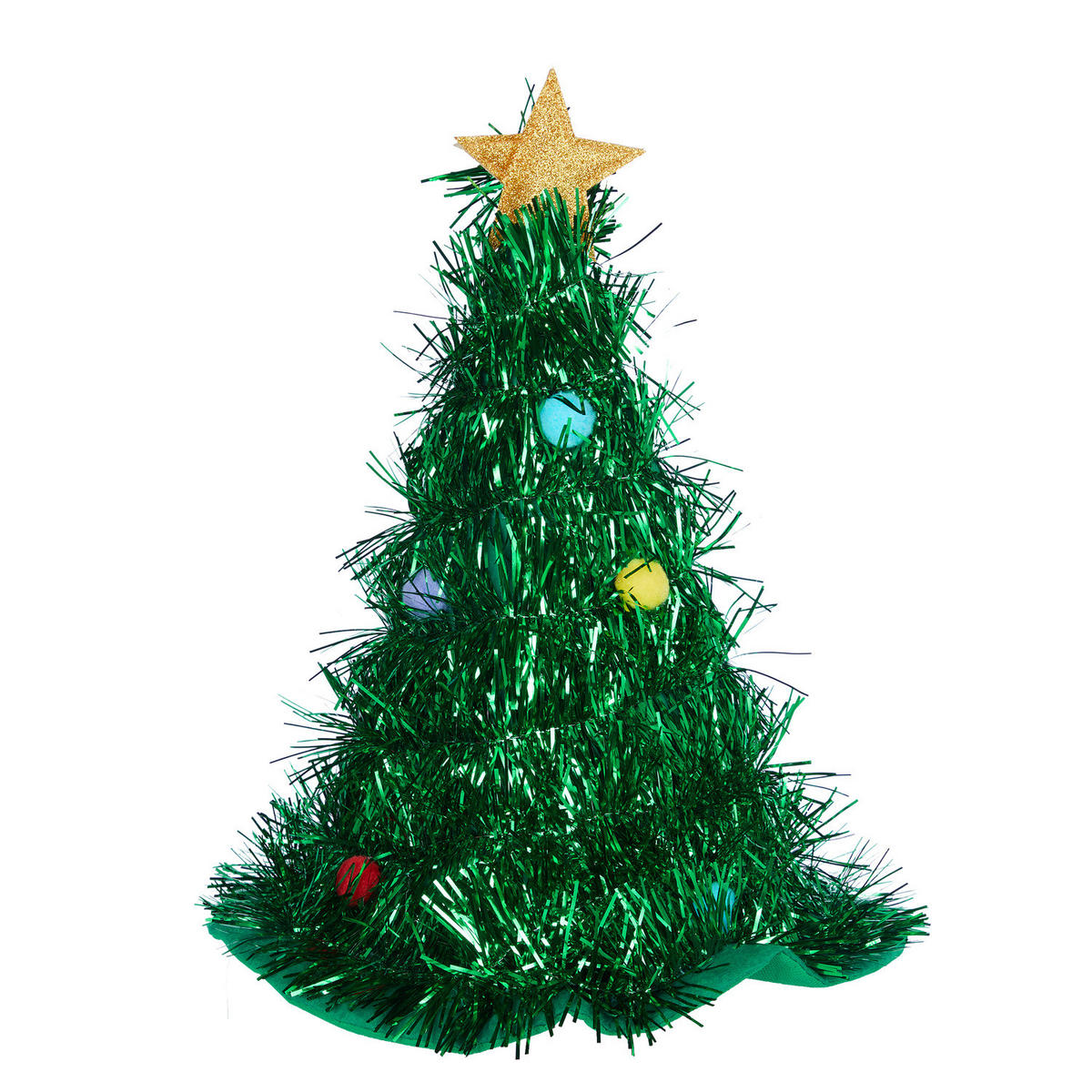 LAMETTA Crazy Christmas Hut "Tanne" - Grün, Kunststoff (30/45/30cm) - Butlers