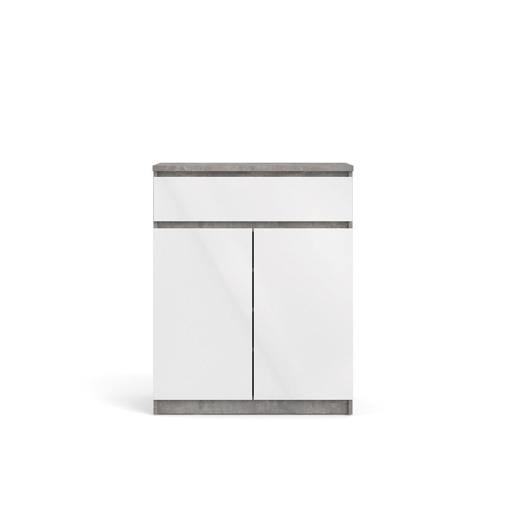 SIDEBOARD Beton Dekor - Grau, Holzwerkstoff (80/100/40cm) - ebuy24