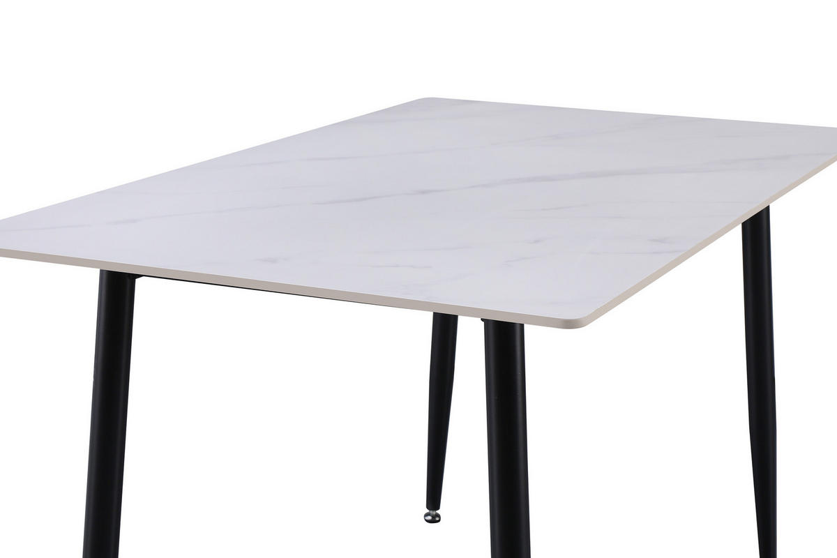 ESSTISCH GÖTEBORG - Schwarz/Weiß, Keramik (80/140/75cm) - SAM