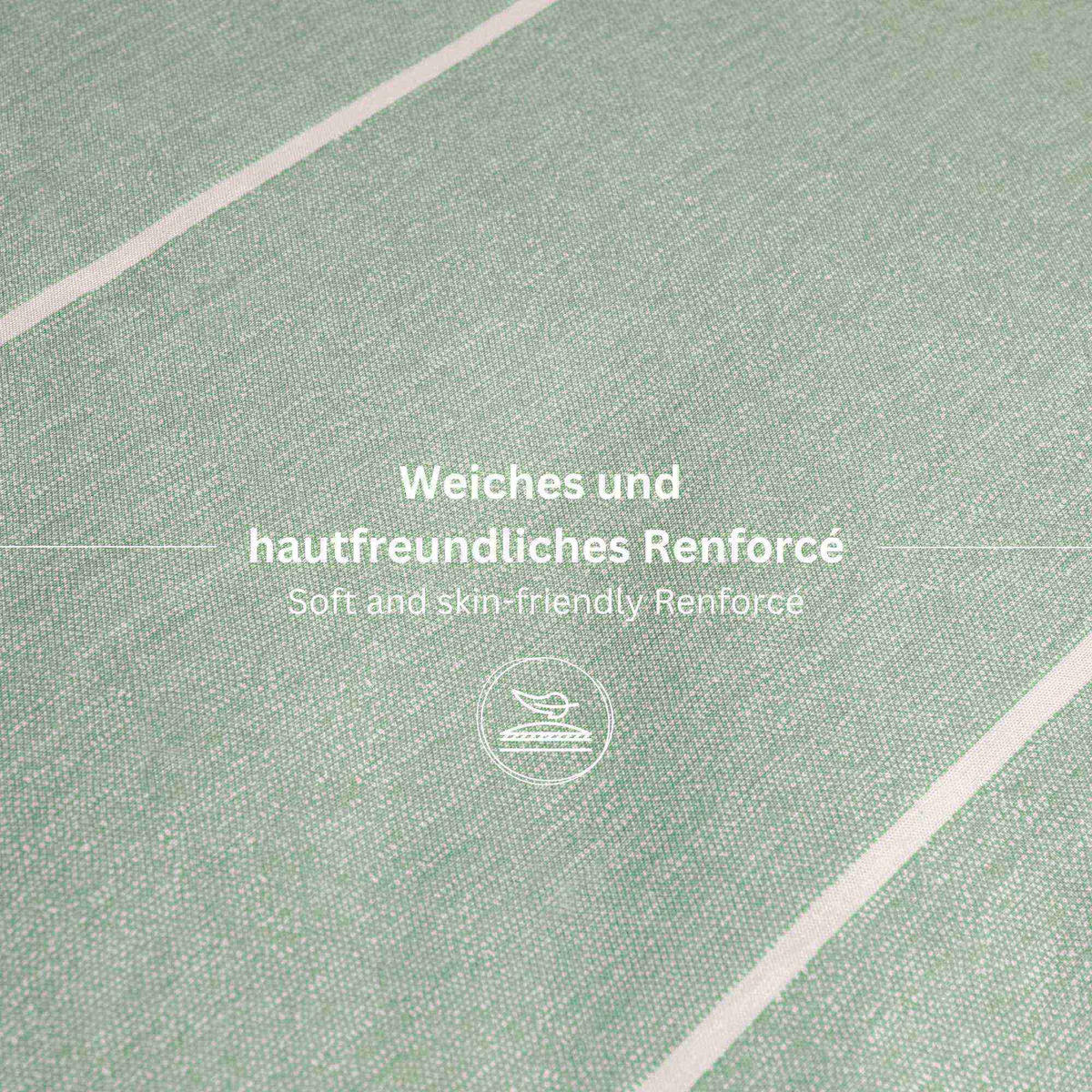 RENFORCE BETTWÄSCHE HARPLINES 2er Set - Grün, Textil (135/200cm) - Esprit