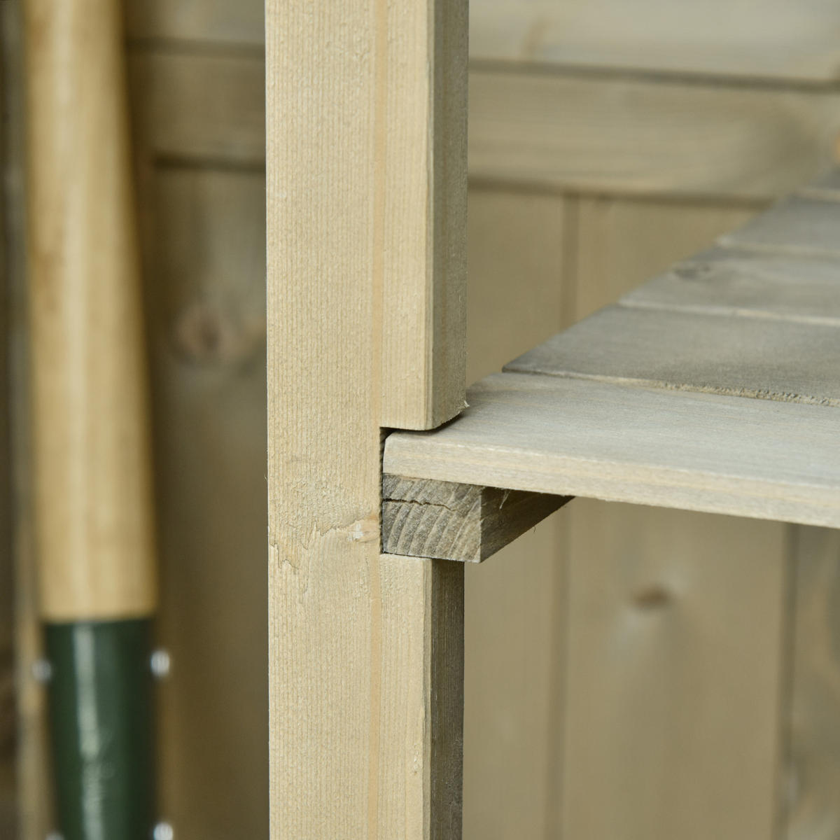 GERÄTESCHUPPEN Lamellentür Grau - Grau, Holz (46.5/160/87cm) - ComfortXL