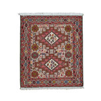 HANDWEBTEPPICH Sumak Shahsavan Beige 92/80 cm Baumwolle - Beige, Textil (80/92cm) - Looma