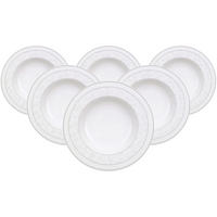 SUPPENTELLER Gray Pearl weiß ø 24,8 cm 6er Set - Weiß, Keramik (24.8cm) - Villeroy & Boch