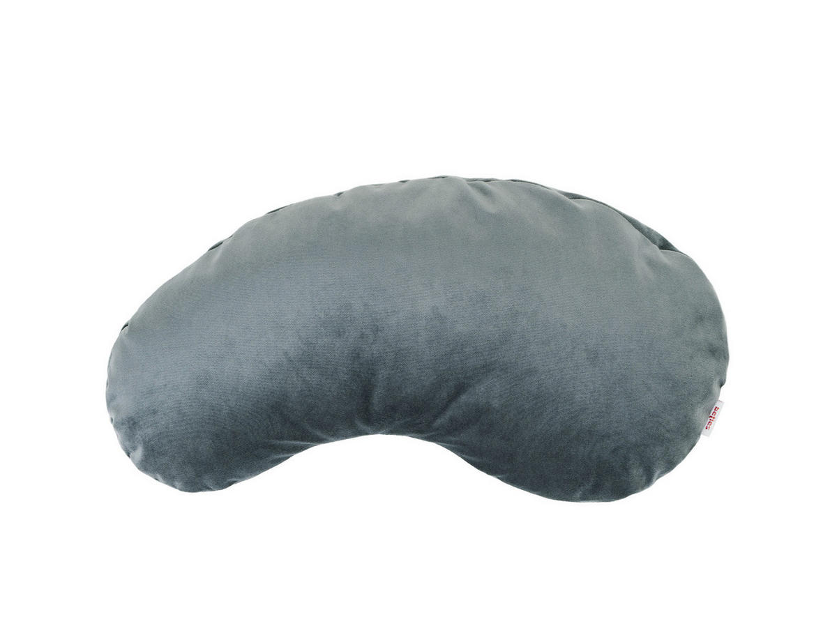KISSEN-BOHNE Samt&Sonders stein-grau 45/25 cm - Grau, Textil (25/45cm) - beties Heimtextil