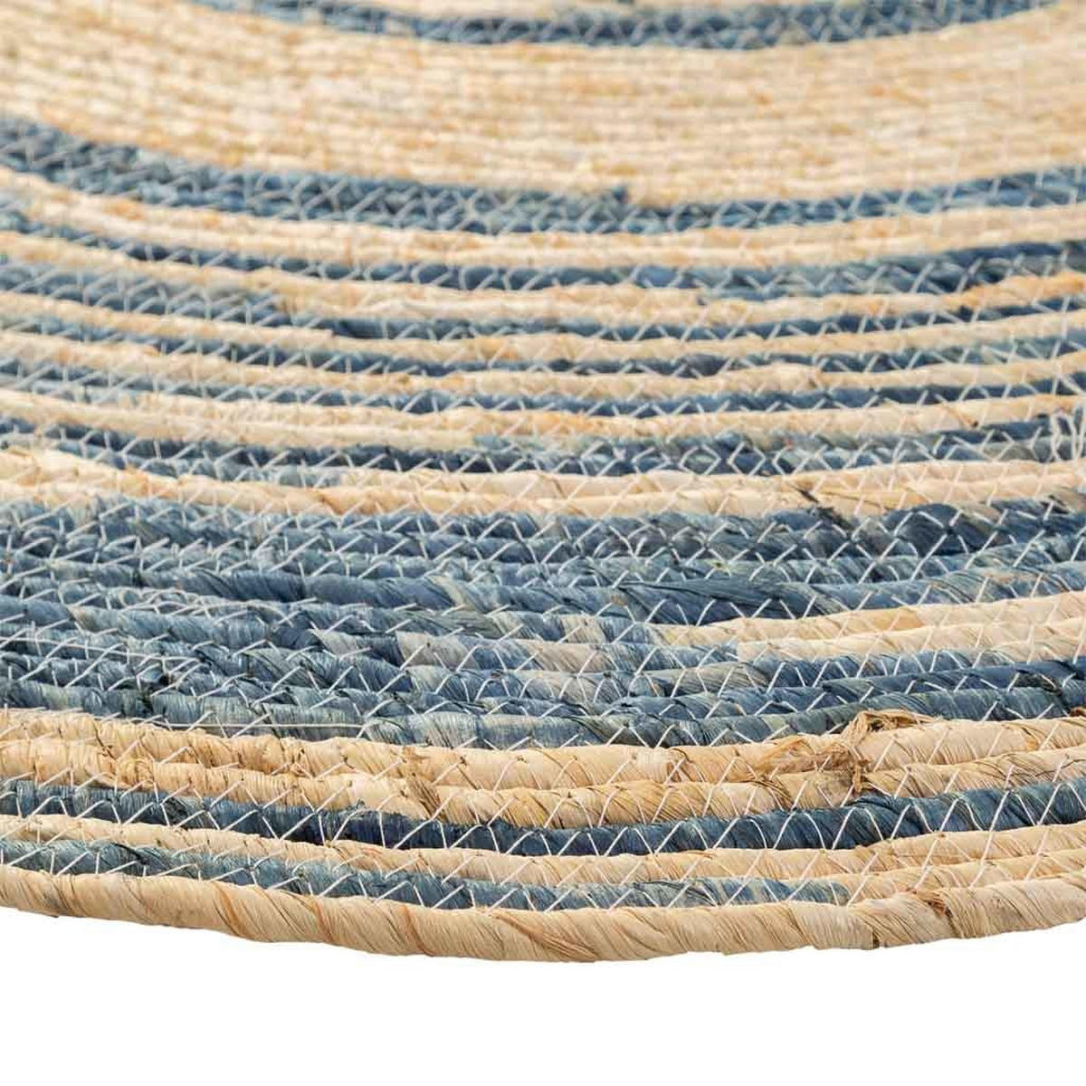 JUTETEPPICH rund, braun, D120x1 cm - Blaugrau/Naturfarben, Naturmaterialien (120/120cm) - Wanderlust