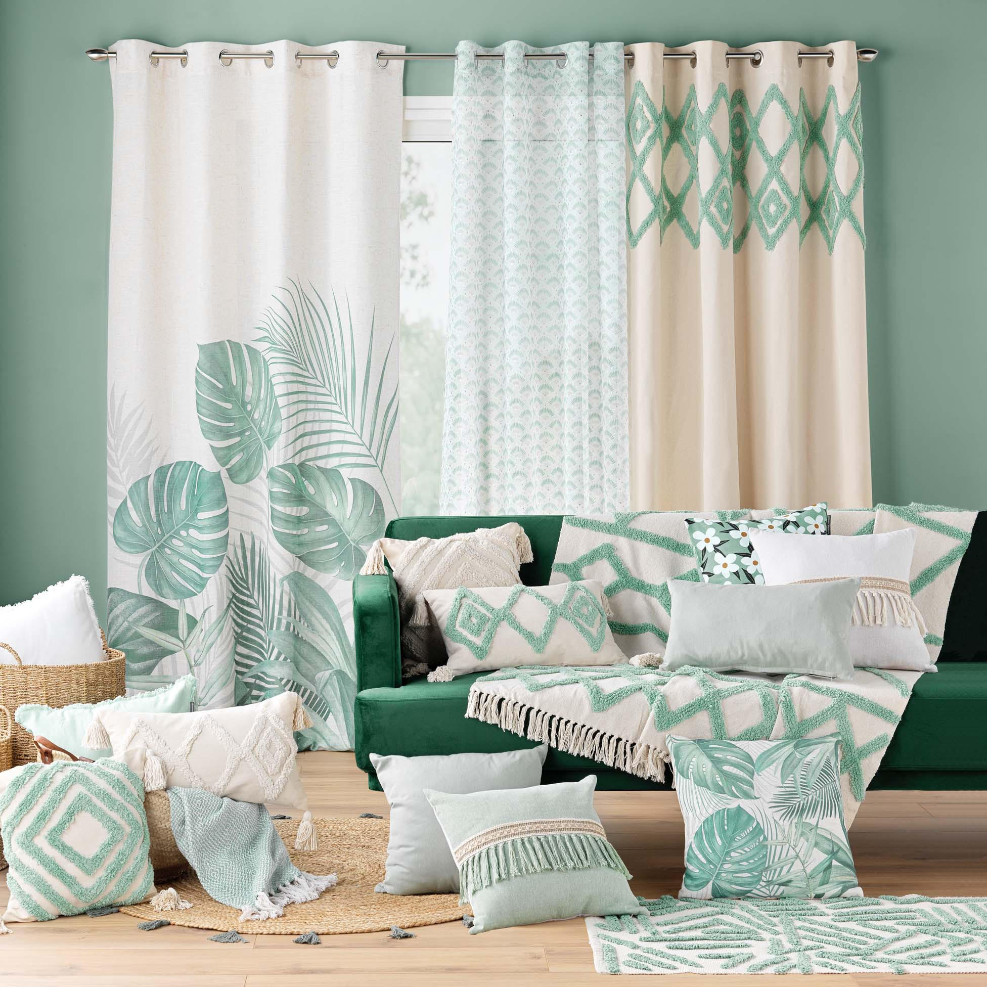 Thumbnail - Douceur d´intérieur Badteppich, Grün, Naturmaterialien, 60x90 cm, Badtextilien, Badematten