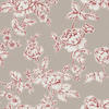 LAURA Ashley VLIESTAPETE Pollington Rosen Dunkelgrau - Grau, Papier/Kunststoff (52/1000cm) - LAURA ASHLEY