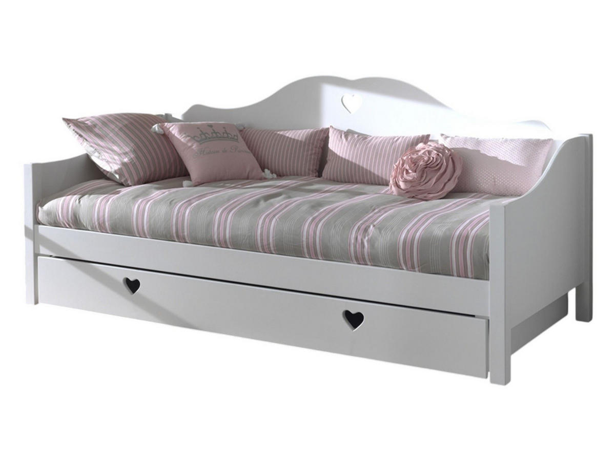 KOJENBETT Kamila 211x95x97 aus MDF in Weiß - Weiß, Holzwerkstoff (90/200cm) - 58aufmkessel