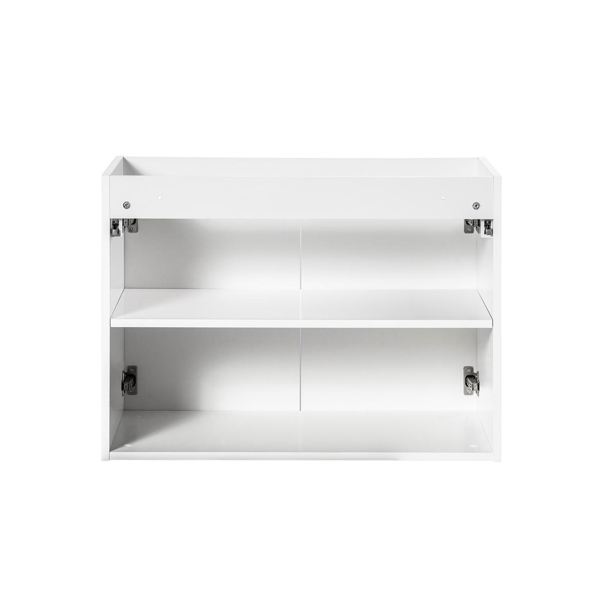 KOUPELNOVÝ NÁBYTEK 100.4cm Riva 2er-Set Bílá a dřevo - bílá, kompozitní dřevo (100.4/59.5/40cm) - Petits-meubles