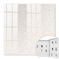 SCHLÜSSELBOX Weiß 30x30 cm – Türöffnung nach rechts - Punktmuster - Beige, Metall (30/30/5cm) - TULUP