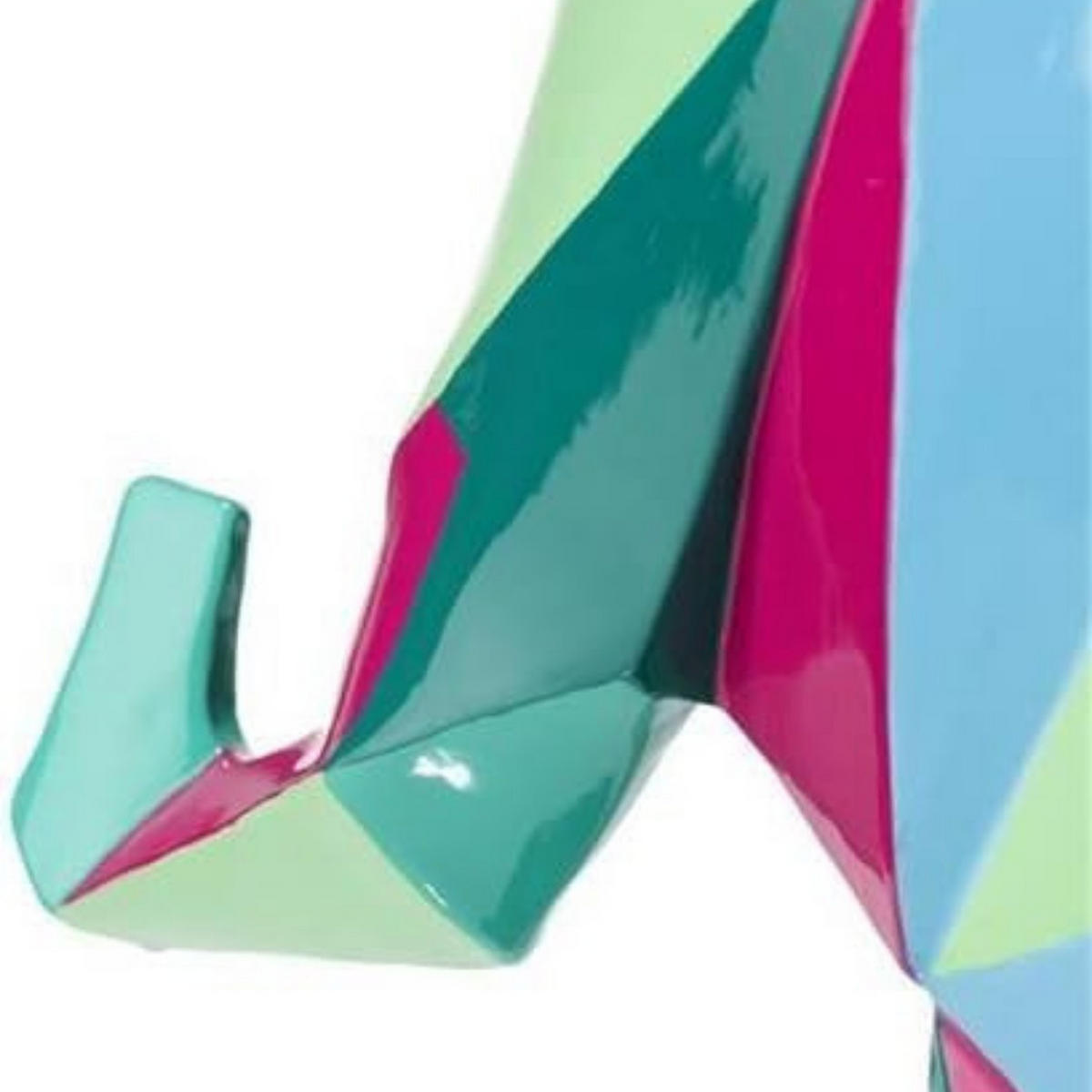 DEKOSTATUE – Elefant Skulptur für Wohnung & Wohnzimmer, 36×8,5×37 cm, Moderne Dekofigur, Wohnzimmerdekoration, Tisch- & Regaldekoration - Multicolor, Stein (8/37/36cm) - COCOMaison