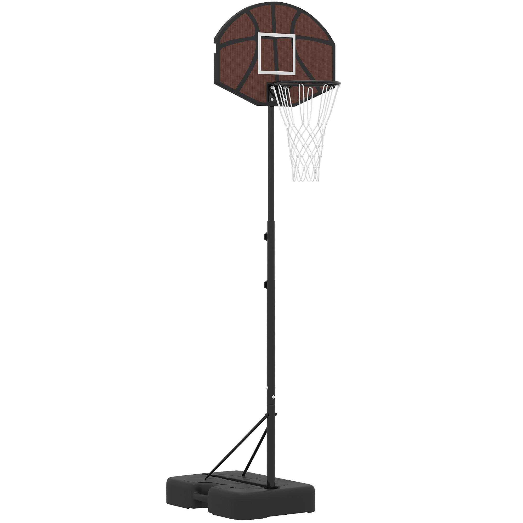 Aiyaplay Kinder-Basketballkorb Schwarz 67x95 cm