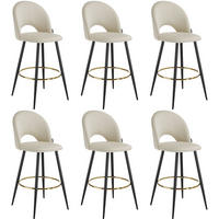 BARSTUHL Sachel,49 x 58 x 110 cm, Belastbarkeit 120 kg,creme/schwarz - Creme/Schwarz, Kunststoff/Textil (49/110/58cm) - tectake