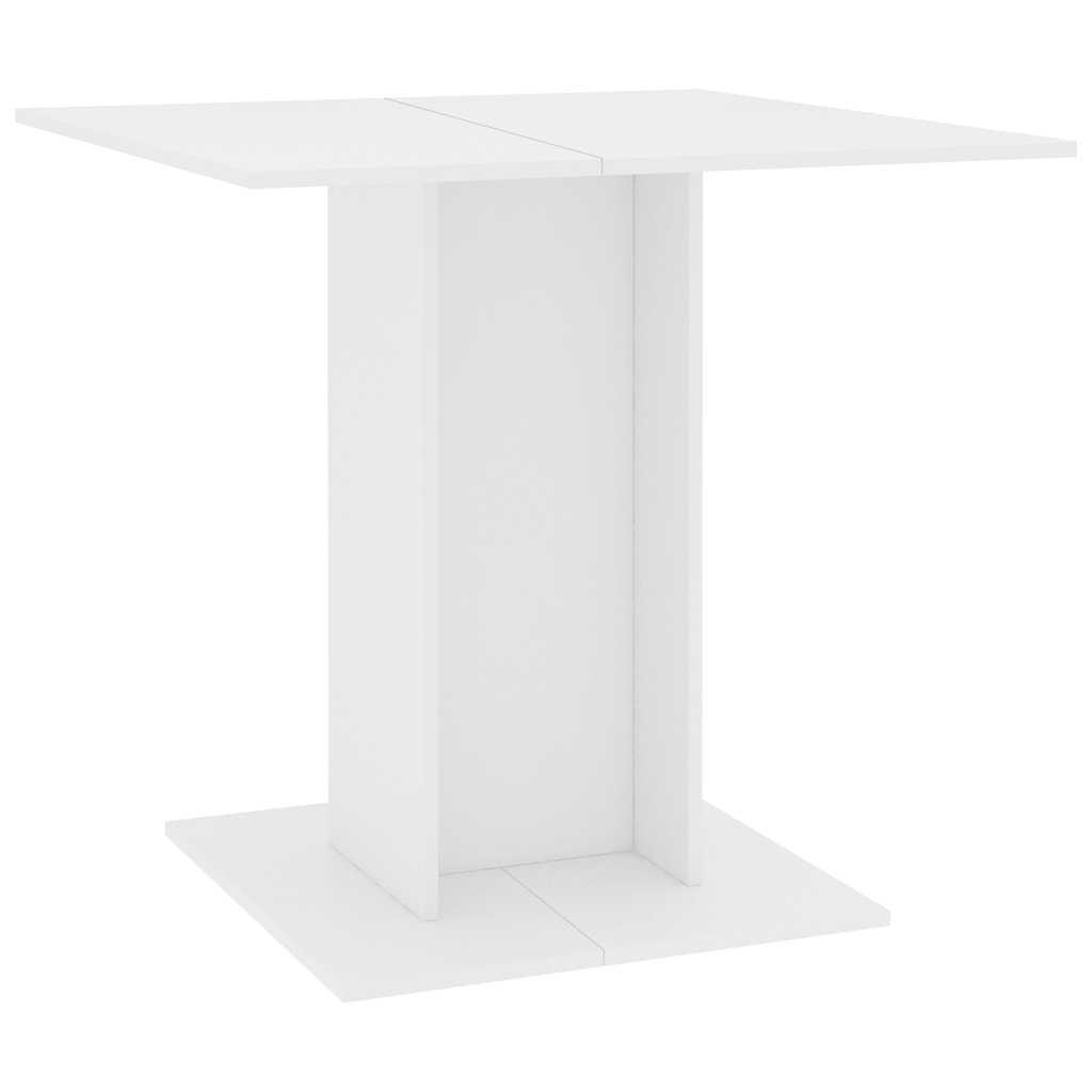 ESSTISCH Weiss 80/80/75 Cm Holzwerkstoff - Weiß, Holzwerkstoff (80/80/75cm) - vidaXL