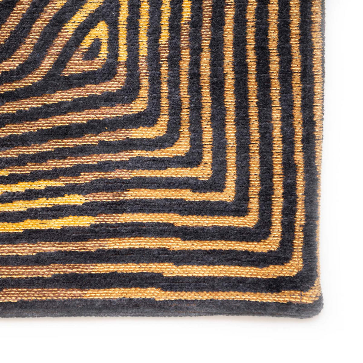 TEPPICH Black Gold Meditation 200/280 cm - Braun, Textil (200/280cm) - Louis De Poortere