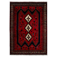 ORIENTTEPPICH handgeknüpft Afshar Rot 234/163 cm Schurwolle - Rot, Textil (163/234cm) - Looma