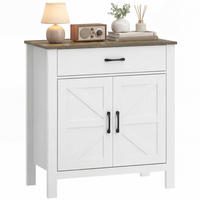 SIDEBOARD Weiß-Braun, 2 Türen, 1 Schublade, 77/39,3/81,5 cm - Weiß, Holz (77/81.5/39.3cm) - PANGIVO