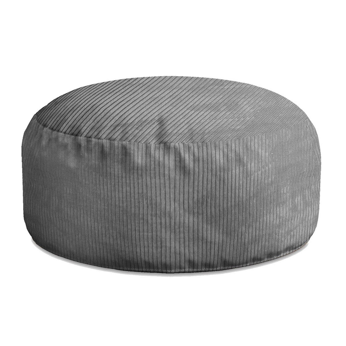 SITZSACK ROLLER Frost Gray - Dunkelgrau/Grau, Textil (70/40/70cm) - Dreamroots