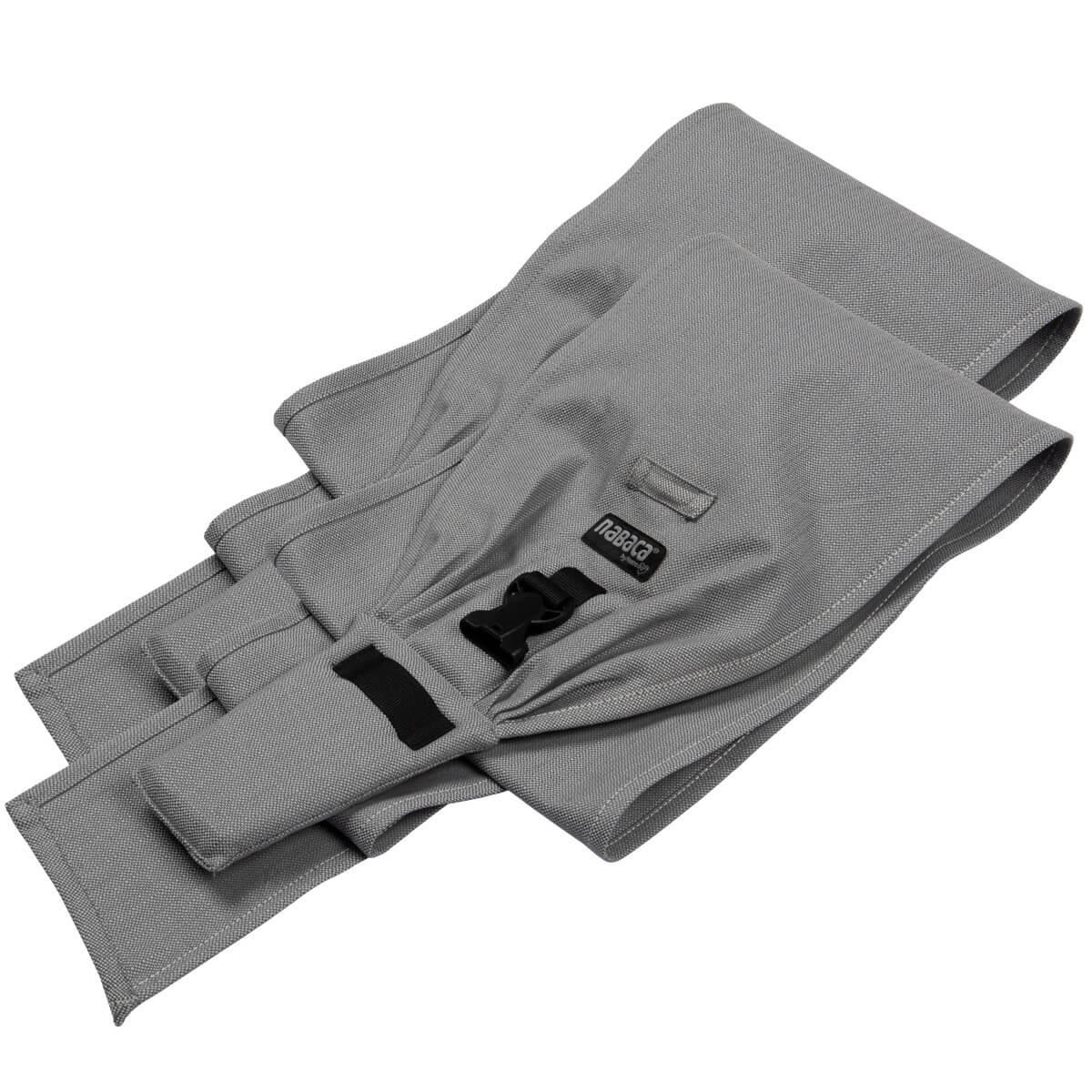 TRAGEZUBEHÖR Nabaca WrapCon Träger - Grau, Textil (24/0.1/190cm) - Hoppediz