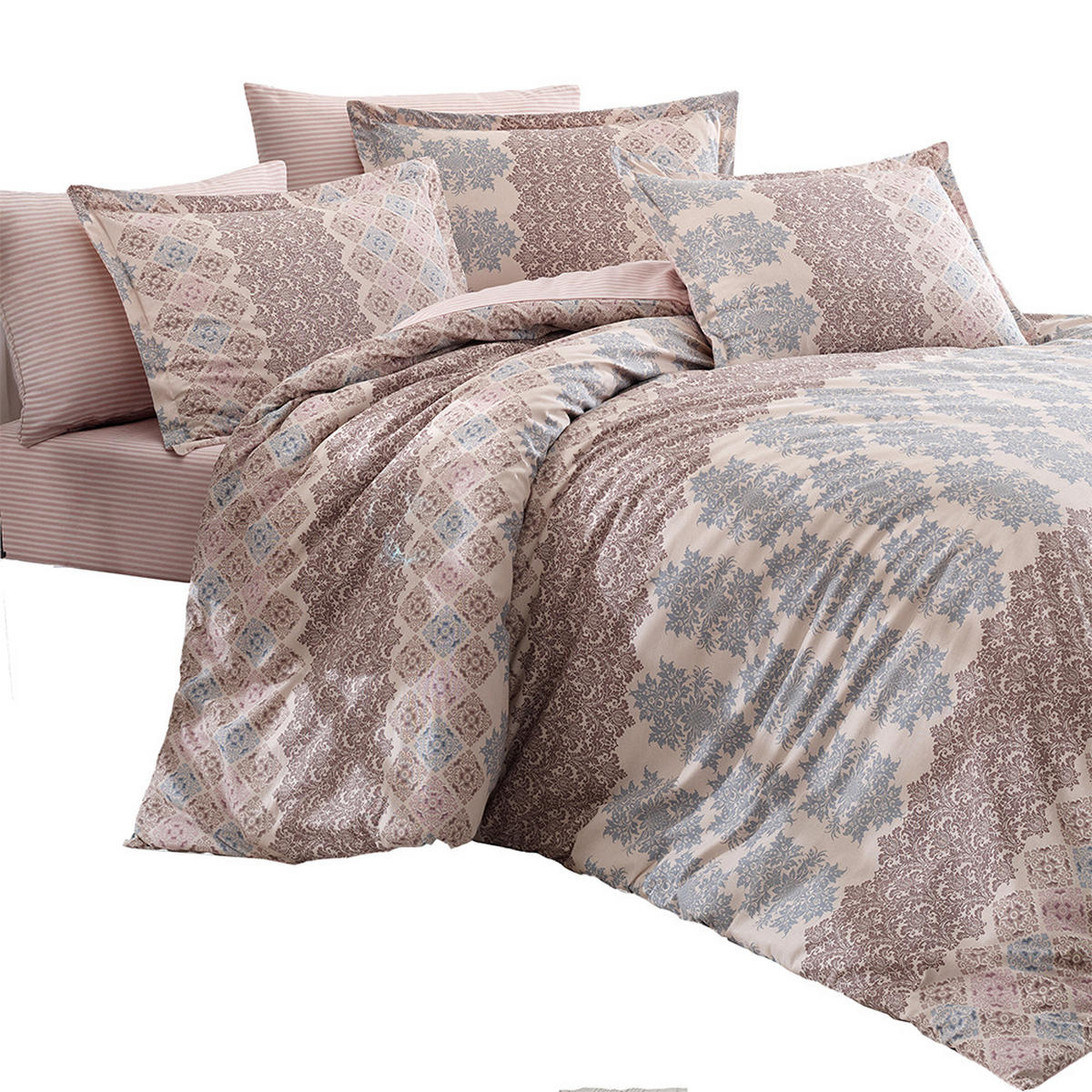 BETTWÄSCHE 6-teilig 220/240 cm MOTIF - Braun, Textil (220/240cm) - ROLFNERS