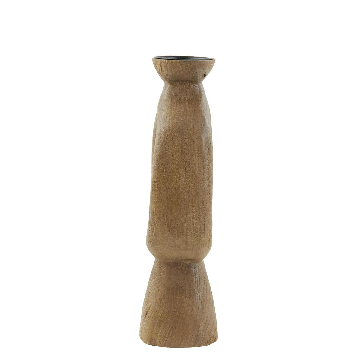 KERZENLEUCHTER Django Braun 14/12/45 cm - Braun, Holz (12/45/14cm) - Light & Living