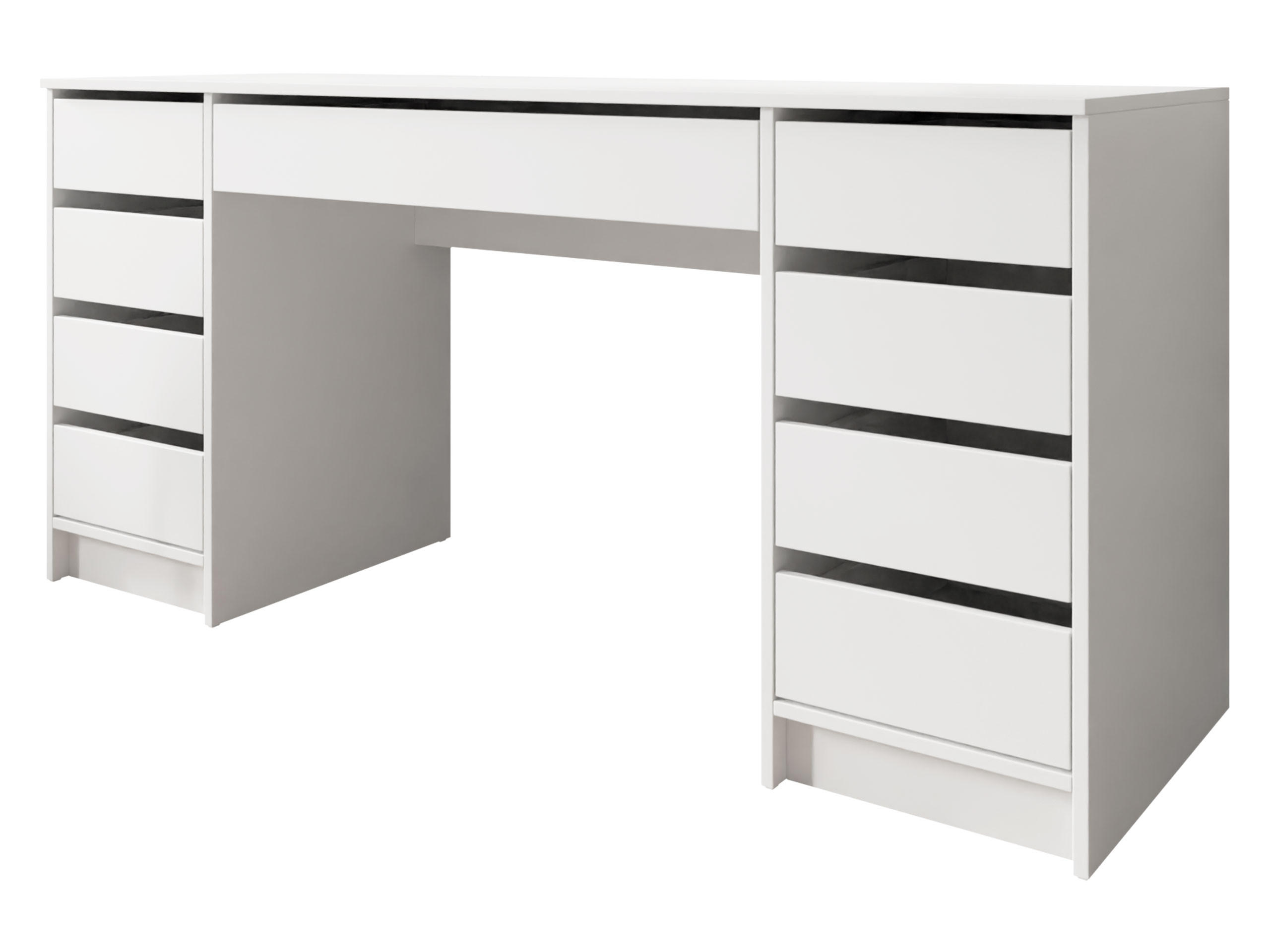 Mirjan24 Schreibtisch Weiß 55x76x154 cm
