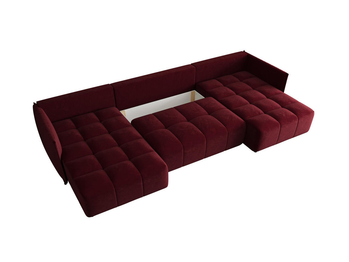 WOHNLANDSCHAFT Onil mit Schlaffunktion - Rot, Textil (342/88/190cm) - SIMKAM Furniture