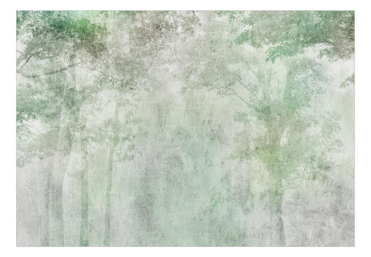 VLIESTAPETE Grau 100/70 cm - Grau/Grün, Textil (100/1cm) - KUNSTLOFT