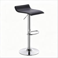 BARHOCKER DE-36094 Höhenverstellbar drehbar mit Kunstlederbezug Schwarz - Schwarz, Metall (39/84/38.5cm) - ComfortXL