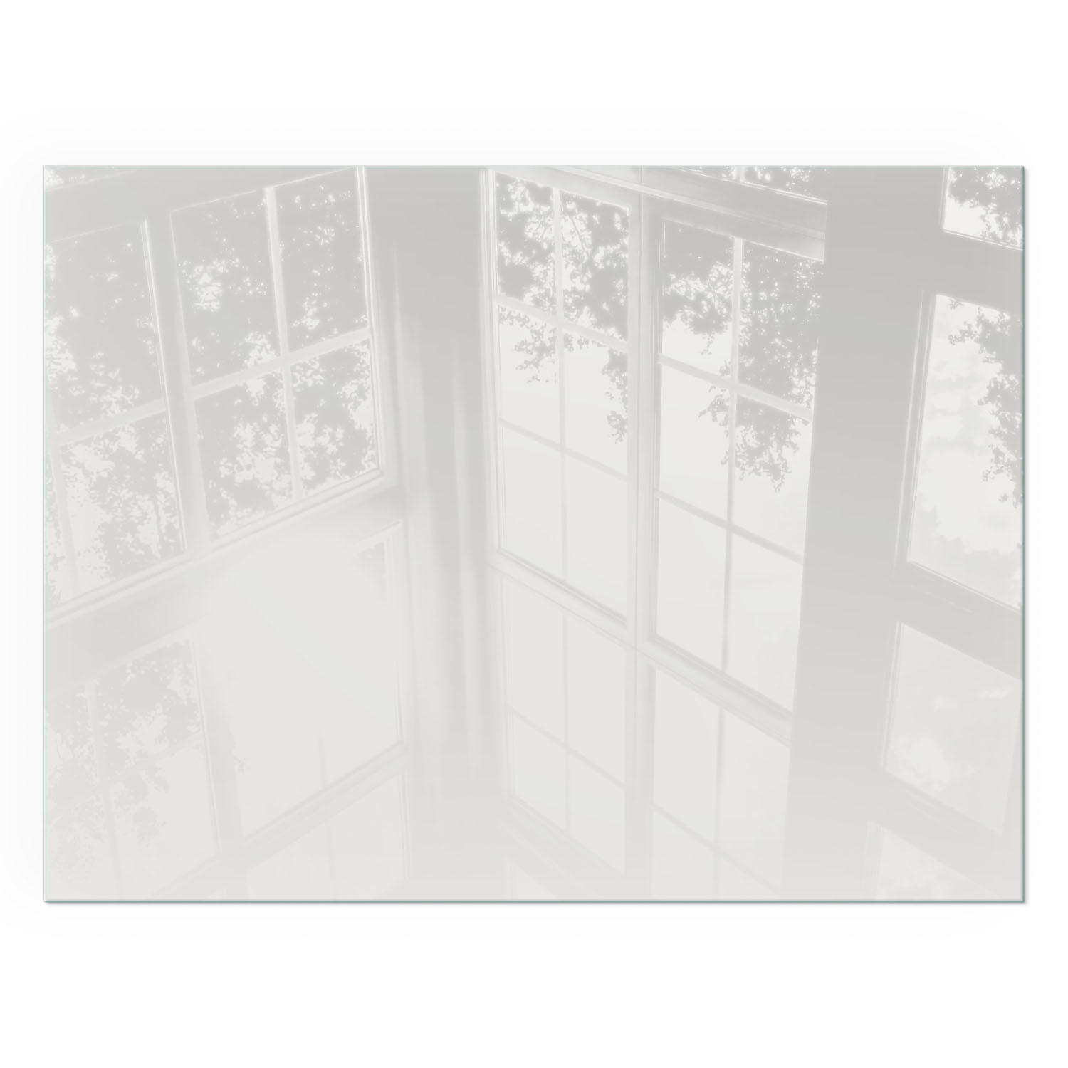 GLASPLATTE für Kamin 80x60 cm - Grau, Glas (80/60/0.4cm) - TULUP