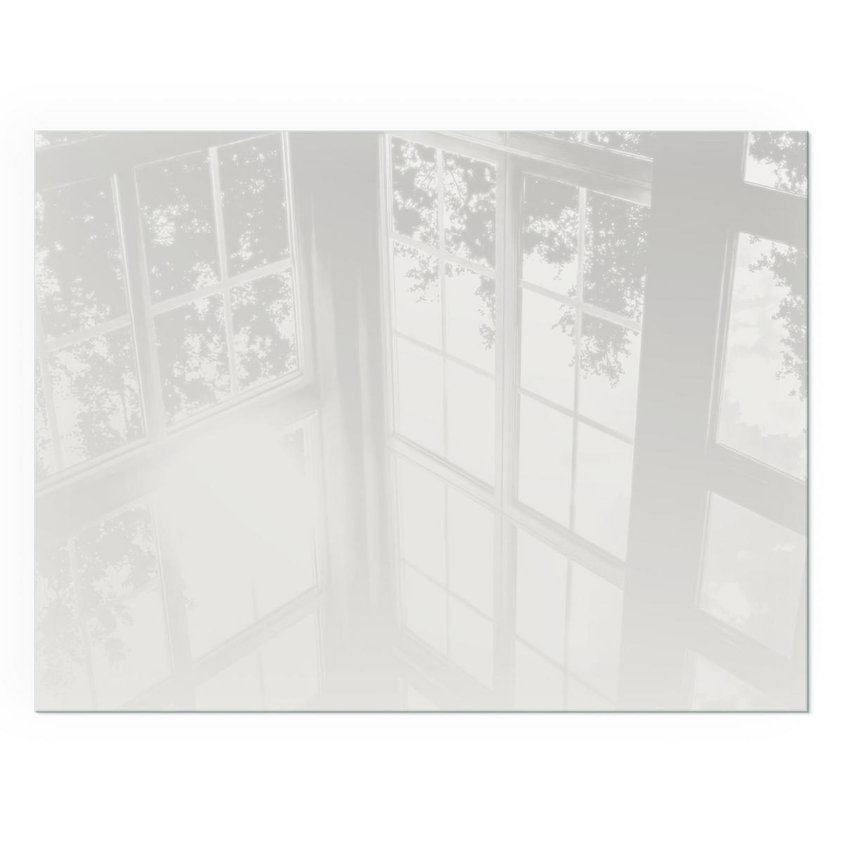 GLASPLATTE für Kamin 80x60 cm - Grau, Glas (80/60/0.4cm) - TULUP