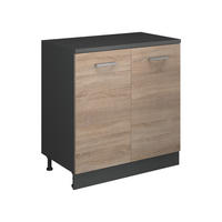 SKRINKA DO PODKROVIA Rion Sonoma 80 x 81.6 cm bez sklonu s 2 dverami - dub sonoma, kompozitné drevo (80/83.8/46cm) - Vicco