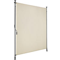 KLEMMMARKISE Taija,leichtgängige Handkurbel,beige - Beige, Kunststoff (128/310cm) - tectake
