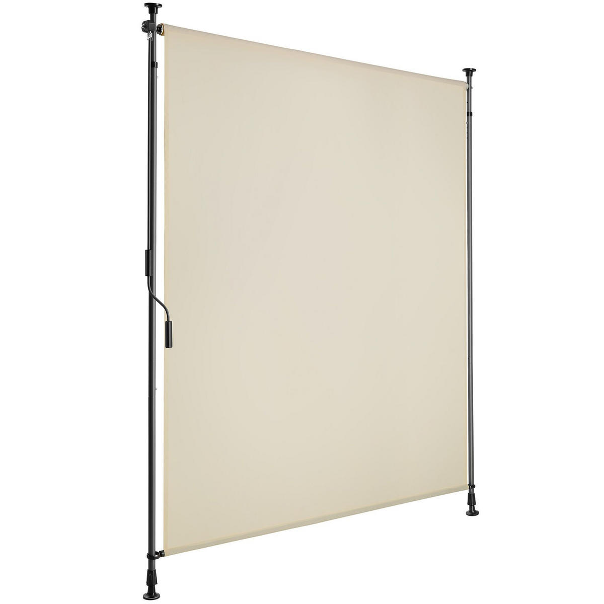 KLEMMMARKISE Taija,leichtgängige Handkurbel,beige - Beige, Kunststoff (128/310cm) - tectake