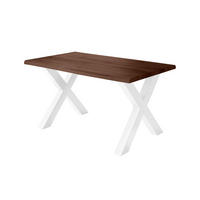 ESSTISCH JULIUS X - Nussbaumfarben/Weiß, Holz (85/160/77cm) - SAM