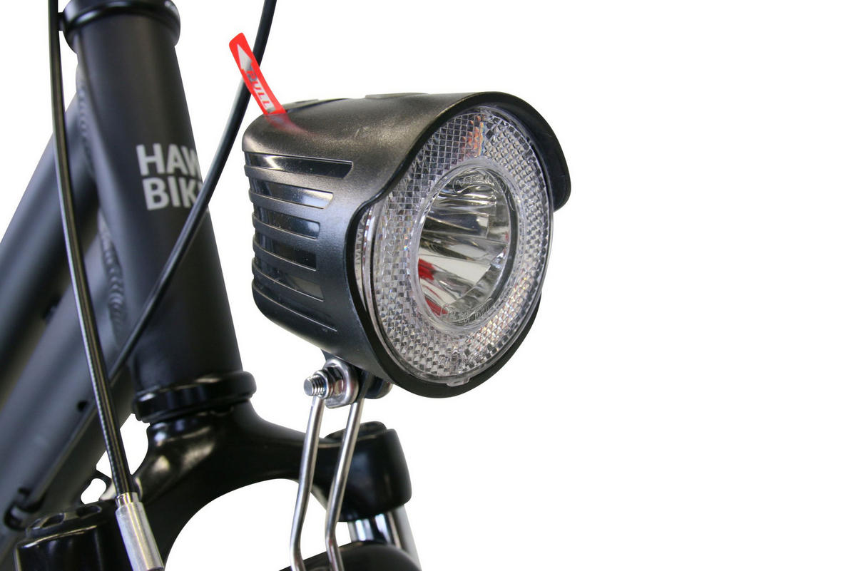 CITYBIKE Citytrek Lady Premium Black 3 Gnag 28 Zoll Größe: 48cm - Schwarz, Metall (48cm) - Hawk Bikes