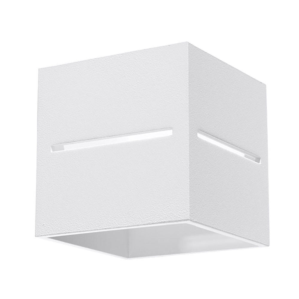 LED WANDLEUCHTE Aluminium Weiß UP DOWN - Weiß, Metall (10/10/12cm)
