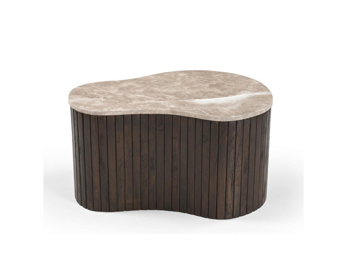 COUCHTISCH Nomi Mangoholz 70 cm / 50 cm Braun - Braun, Holz (50/70/38cm)