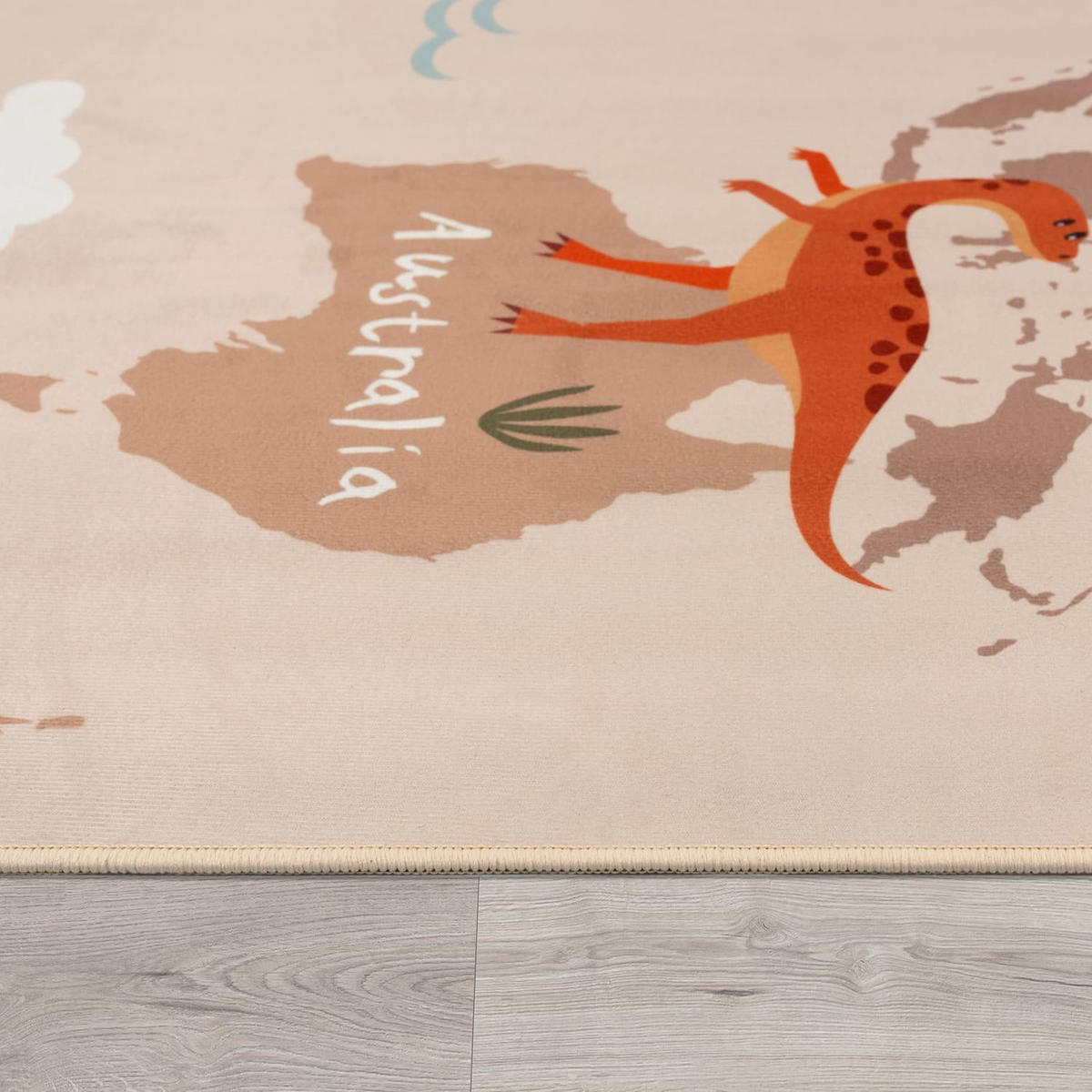 KINDERTEPPICH BINO 583 BEIGE 160D - Beige, Kunststoff (160/160cm) - Paco Home