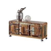 SIDEBOARD Altholz 126x40x56 mehrfarbig lackiert FREEZY #04 - Multicolor, Holz (126/56/40cm) - Massivmoebel24