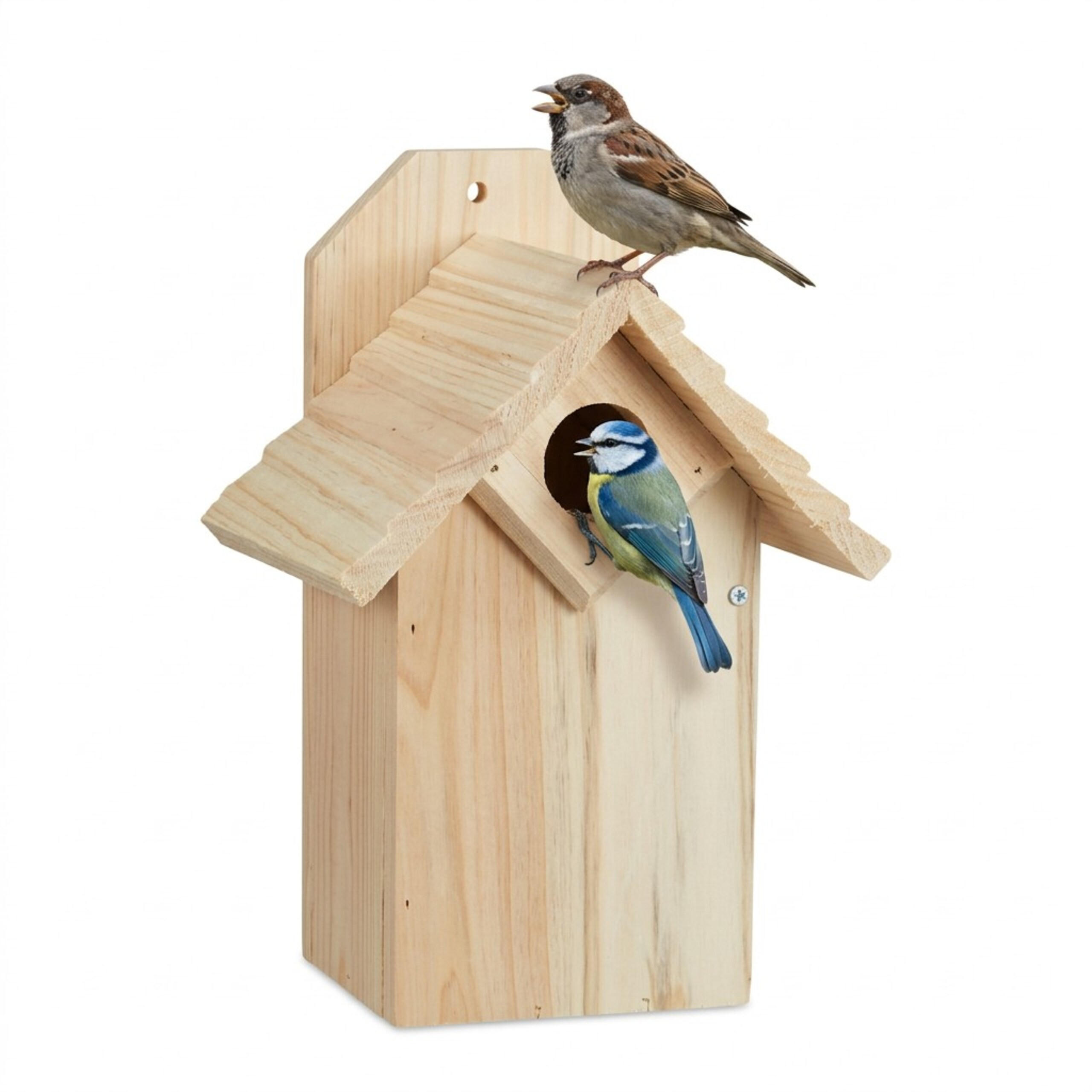 NISTKASTEN - Hellbraun, Holz (15.5/25/15cm) - Relaxdays