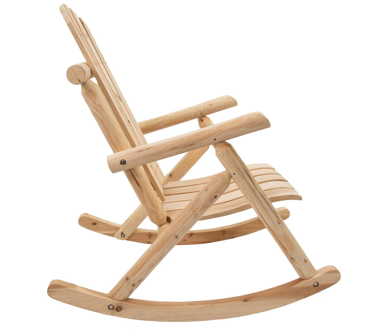 »TIMBER« Schaukelstuhl FSC® 100% Tannenholz, massiv, naturbelassen - Naturfarben, Holz (80/175/120cm) - bellavista - Home & Garden