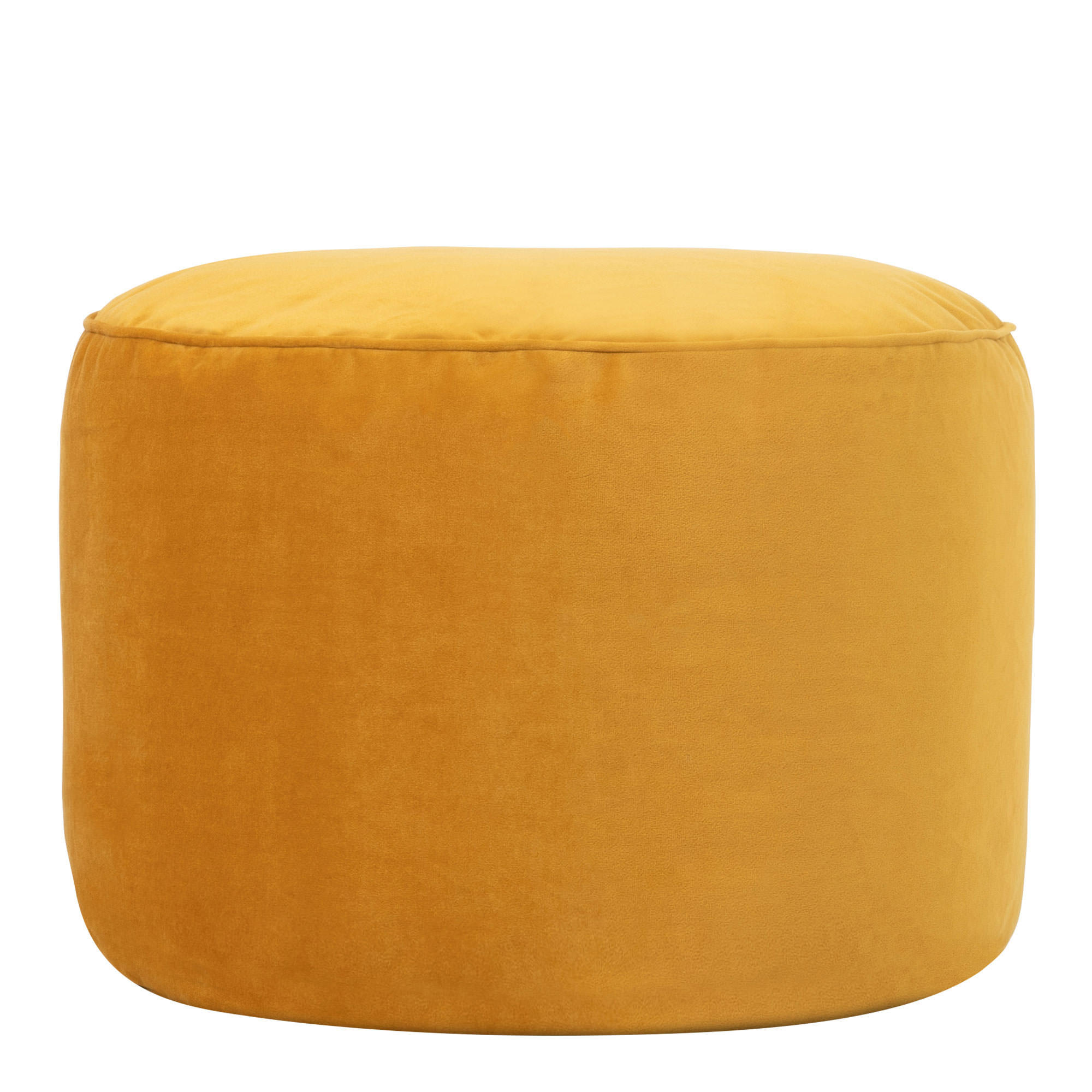 SITZPOUF Rund Milano - Gelb, Kunststoff (55/35/55cm) - icon