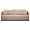 SOFA Anvio Beige mit Schlaffunktion - Beige/Schwarz, Kunststoff/Textil (220/88/100cm) - Selsey