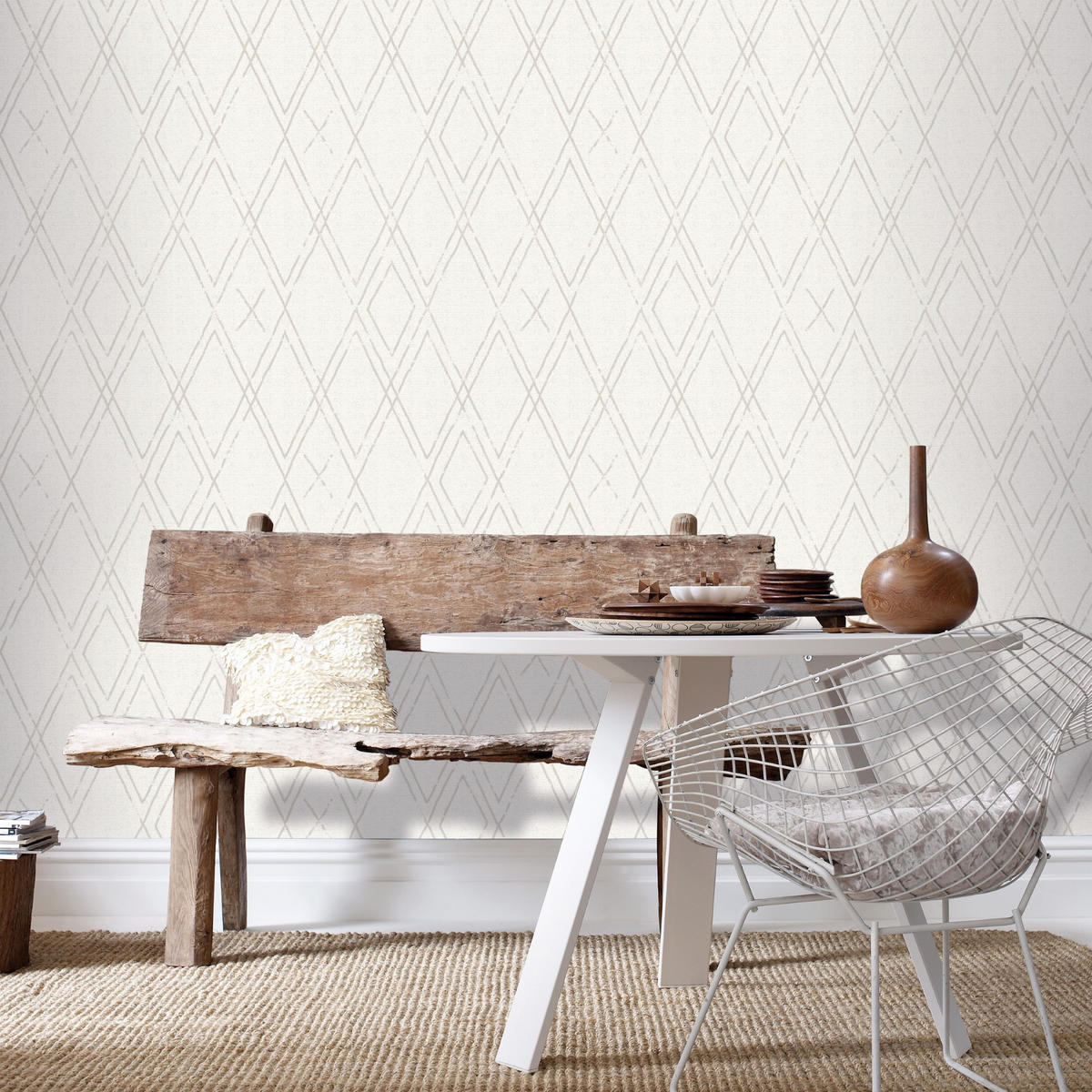 VLIESTAPETE Ethnic Berber 1000x53cm - Beige, Papier/Kunststoff (53/1000cm) - Superfresco Easy