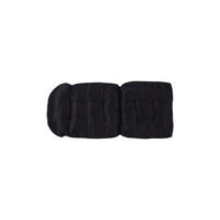 BÜROSTUHL mit 4cm 28D Sponge aus PP + Wood Plate Steel in Schwarz Ergonomisch 58 x 55 x 93cm - Schwarz/Weiß, Kunststoff/Textil (48/93/110cm) - Livingandhome